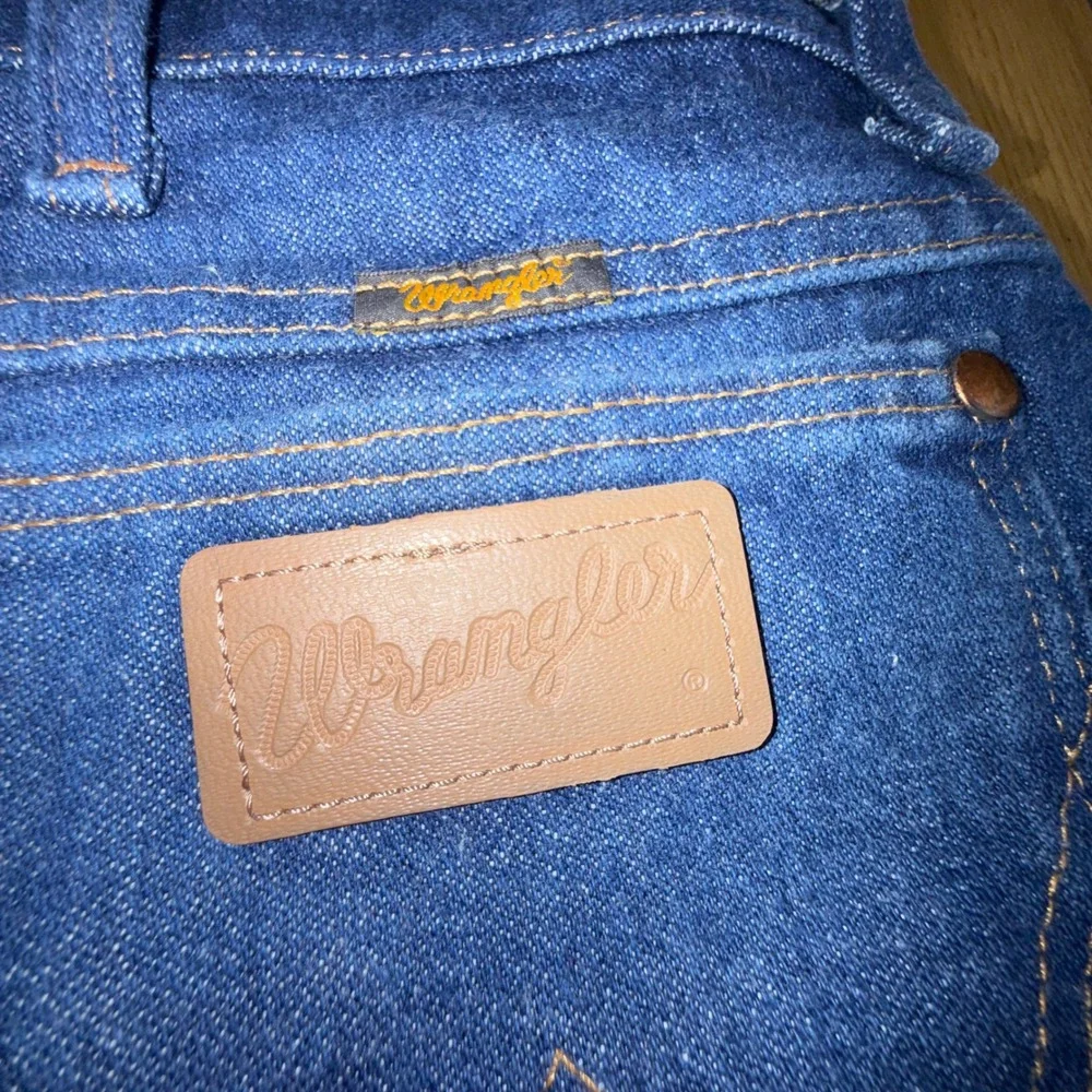 Wrangler 936PWD Cowboy Cut Slim Fit Jeans Mens 38x29 Blue Indigo Denim Straight